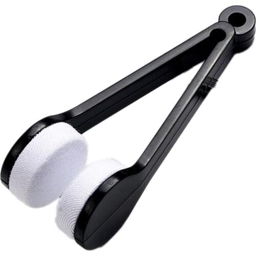 Retail Portable Multifunctional Glasses Sunglasses Cleaning Brush Microfiber Wipe Eyeglass Cleaner For Glasses