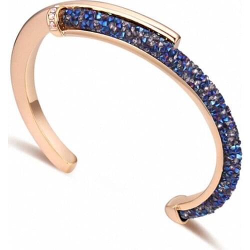 TRACYSWING Element Austrian Crystals jewelry Champagne gold Color Fashion bangle for women Brand new sale Vintage Th-131064