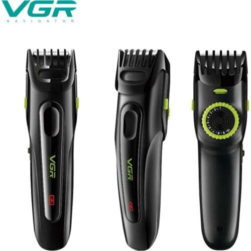 VGR hair trimmer rechargeable hair clipper 10 gear comb adjustable haircut machine waterproof electric shaver beard trimmer