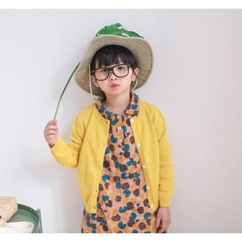Spring Autumn Long Sleeves Boys Girls Sweaters Kids Cardigan Boy Girl Sweater Knit Baby Toddler Clothes Children Coats Jackets