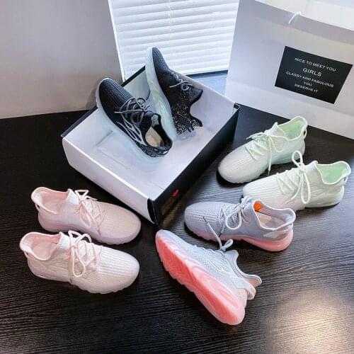 Women Shoes 2021 Summer Platform Lace Up Running Shoes Women Breathable Comfort Sneakers Women Non Slip Casual Sports Shoes