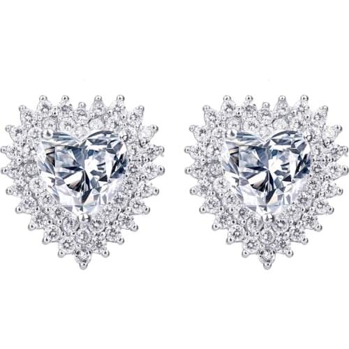 Bettyue 2020 New Fashion Peach Shape Female Charming Earring Two Color Choice With Cubic Zircon Sparking Jewelry Party Dress-up