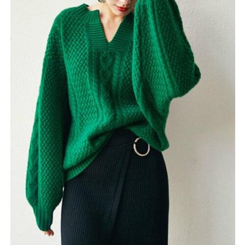 Winter New Women Woolen Vintage Sweater Casual Female Winter Woman Autumn Cashmere Fashion Jumpers Warmth Sweater Ladies Tops