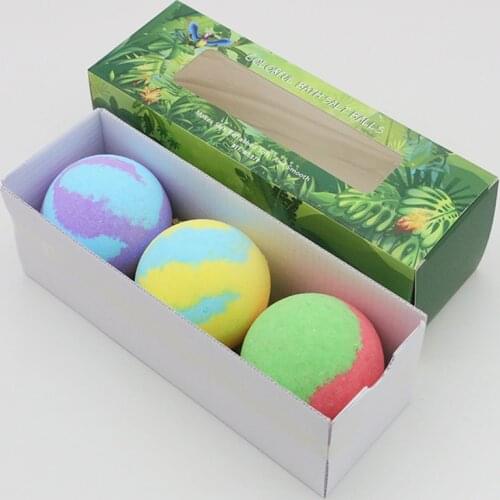 3pcs/set Rose,Green Tea Flavour Bath Salt Ball Exfoliating Bath Salt Ball Moisturizing Body Cleaner Shower Tool Gift for Women