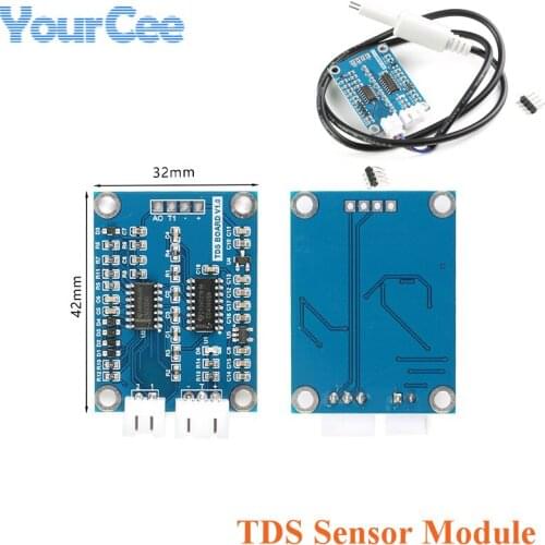 Analog TDS Sensor Module Analog Water Quality Monitoring Sensor DS18B20 for Arduino 51/STM32 3.3-5v with TDS Probe