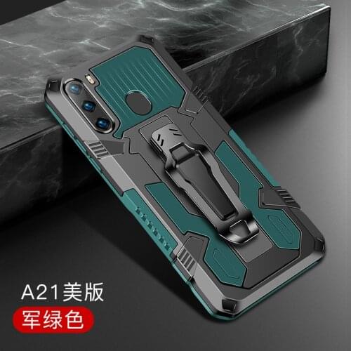 Armor Case For Samsung Galaxy A21 Case Shockproof Belt Clip Holster Cover for Samsung Galaxy A21 A 21 SM-A215U 6.5'' Coque funda