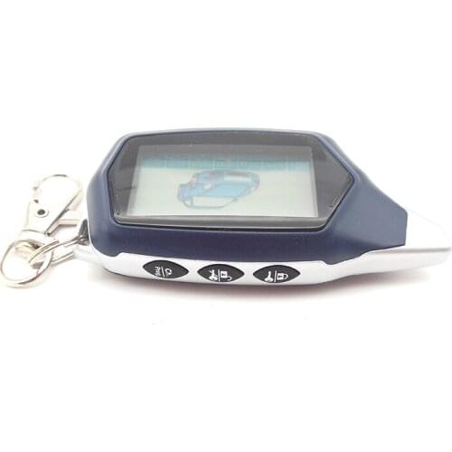 Russian version C9 Key Fob keychain for 2-way starline C9 lcd Remote Control two way car alarm system burglar alarm