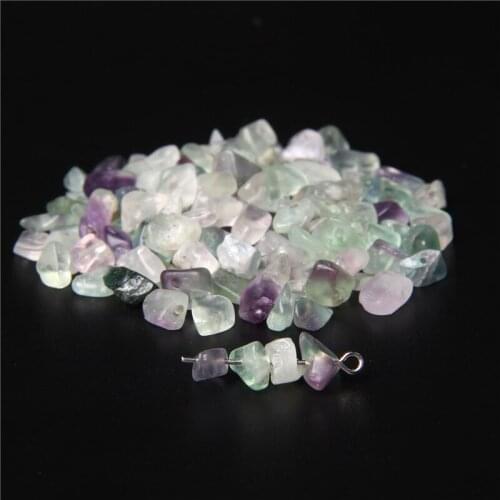Natural Stone Beads Fluorite Irregular Gem Chip Healing Stone Chips Loose Bead For Jewelry Making DIY Bracelet Necklace Earing