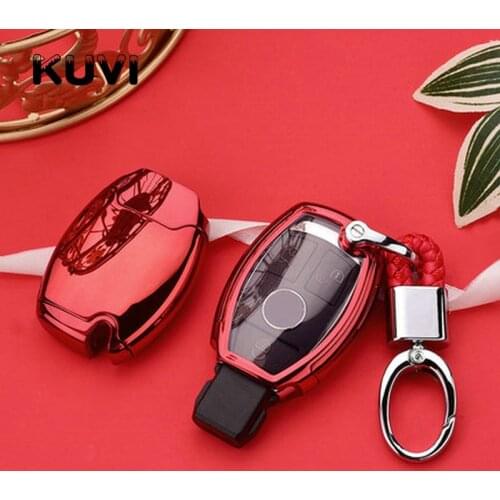Car Key Case Cover For Mercedes A B R G Class GLK GLA w204 W251 W463 W176 TPU Shell Accessories S