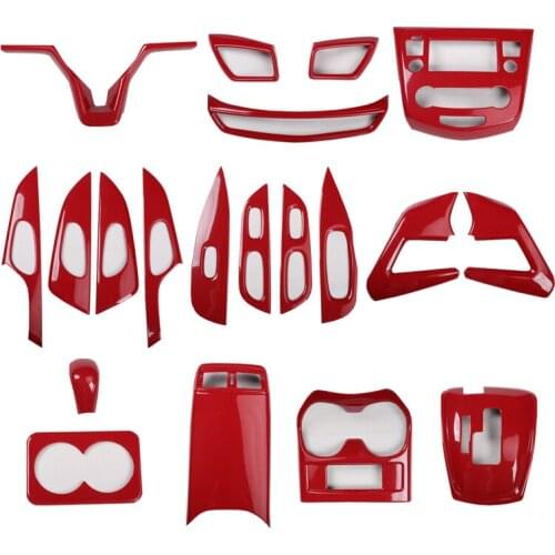 For Nissan X-trail X Trail T32 2017-2020 Abs Chrome Imitation Carbon Fiber Peach Wood Interior Decoration Central Control Gear