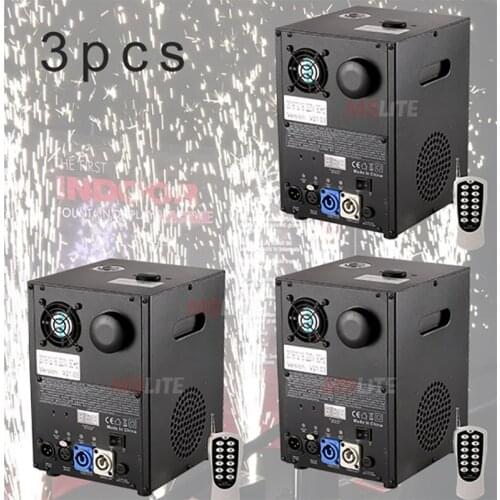 3pcs sparkular Wedding party show event cold firework machine electronic fireworks flame projector with carton package