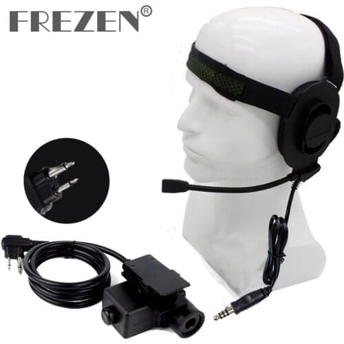 HD01 Z tactical Bowman Elite II Headset With U94 PTT Adapter Z113 Standard Version For Motorola GP68 GP88 GP300 Two Way Radio