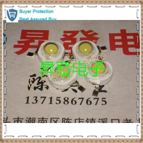 Taiwan imported white light 3w LED lamp bead in the new century 180-200 lm ultra thick four gold tead 45 mil