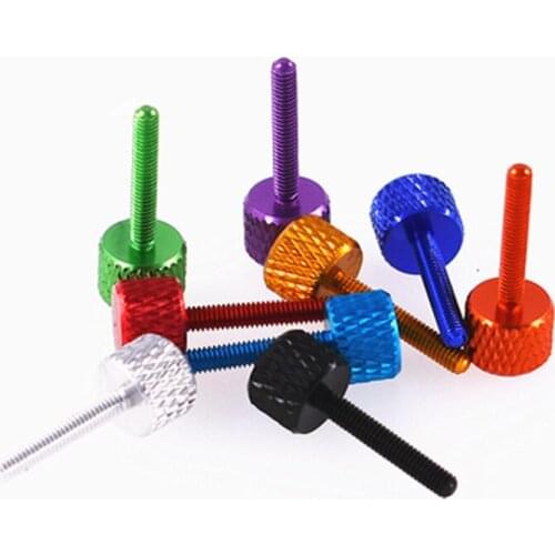 M3x25mm Thumb Screws Reticulate Adjust Multicolour Screw Aluminum Bolts 2Pcs