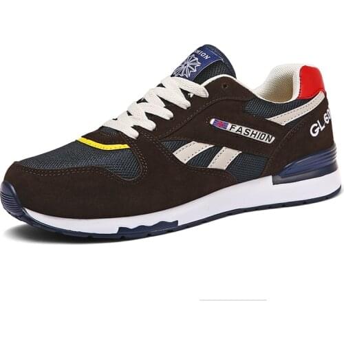 Genuine Leather Sneakers Mens Casual Shoes Breathable Air Mesh Sneaker Male Lightweight Soft Platform Shoes Big Size Fit Shoe 4