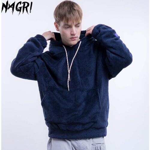Mens Lamb Wool Multicolor Loose Hooded Mens Sweatshirts European American Spring Summer