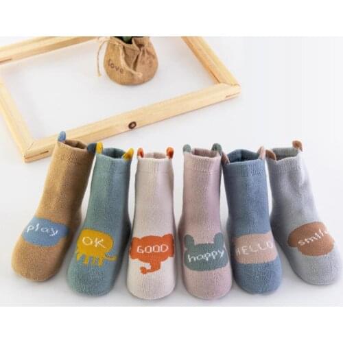 Wecute Newborn Infant Anti Slip Cotton Socks Toddler Boys Girls Children Spring Summer Cute Cartoon Short Sock Baby Accessories