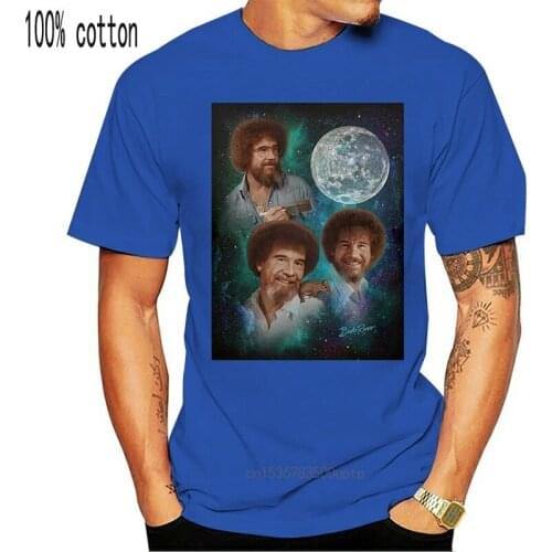 Bob Ross The Joy Of Painting Officially Licensed Moon T Shirt Men Women New Unisex Funny Tops TEE Shirt