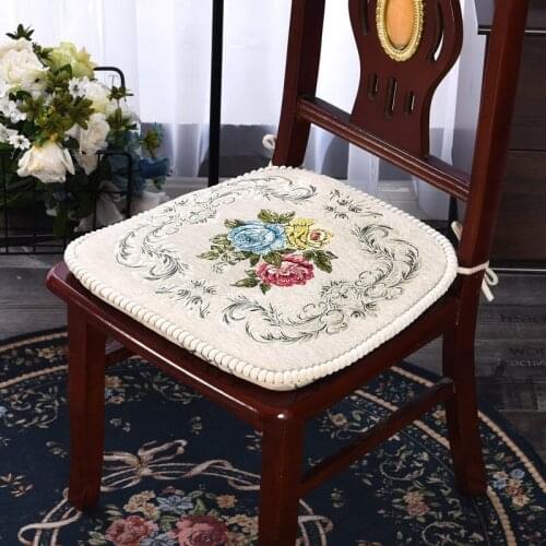 Chair Cushion With Bandage Thicken Soft Seat Pad Cushion Exquisite Office Sofa Sitting Pillow Dinning Chair Cushions Home Decor