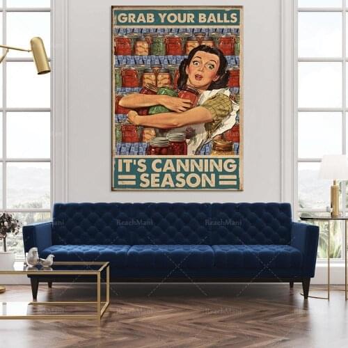 Catch your ball this is canned retro season poster food preservation homeland living home decoration poster