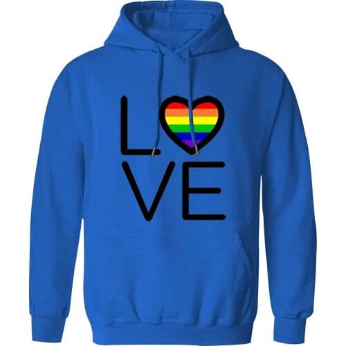 Hooded Mens Love Print Hip Hop Sweatshirt Vintage Leisure Standard Mans Clothing Tops Retro Long Sleeve 2020 Moletom Masculino