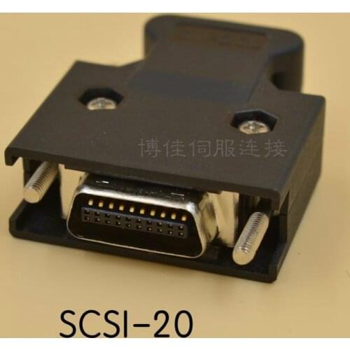 SM-20 SCSI CN20P CN 20Pin 20P Connector for Panasonic Yaskawa Mitsubishi Delta Servo Motor Drive IO Control Encoder Connector