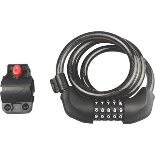 T4MF Bike Chain Locks, 5 Digit Resettable Combination Password Bicycle Lock for Motorcycles, Bikes, and More