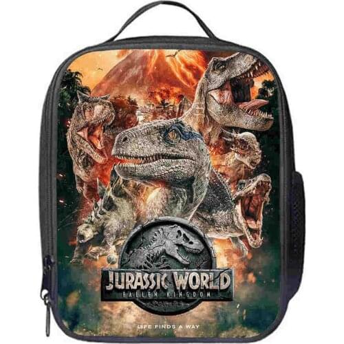 Dinosaur Lunch Bag Children Reusable Insulated Thermal Bag Women Men Students Food Fresh Bags Multifunctional Bags