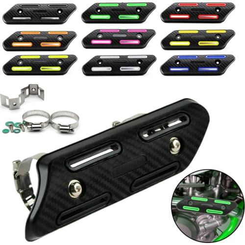 Universal Off-road Motorcycle Exhaust Silencer Tube Heat Shield Protector Protection Pit Cover Tube Bicycle