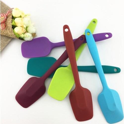 Baking Scraper Cake Baking Tool Food Grade Non Stick Spatula Butter Spoon Cooking Silicone Spatula Rubber Shovel Bakery Tools