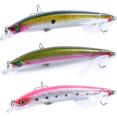 1PC Black Minnow Fishing lure Pike Carp Fishing Artificial Hard Bait 11cm 10.5g Fish Lures Deep Swim Wobbler Crankbait Tackle
