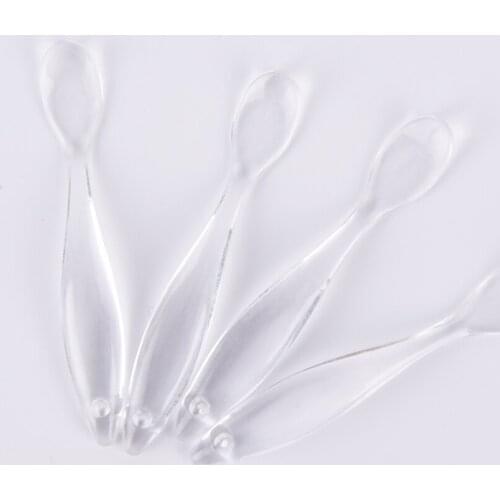 10Pcs/lot Transparent Makeup Tool Plastic Curved Cosmetic Spatula Mask Spoon Facial Mask Stick DIY Masks Cream Face Beauty