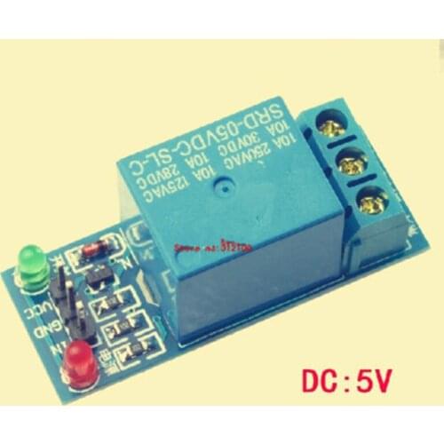 100PCS 1 Channel 5V Relay Module Low level for SCM Household Appliance Control FREE SHIPPING