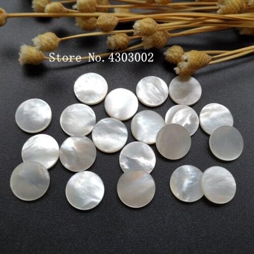 200pcs/lot 9mm Natural Round Slice Mother of Pearl shell for DIY Jewelry Round Disks MOP Pearl shell For Earrings & Bracelet