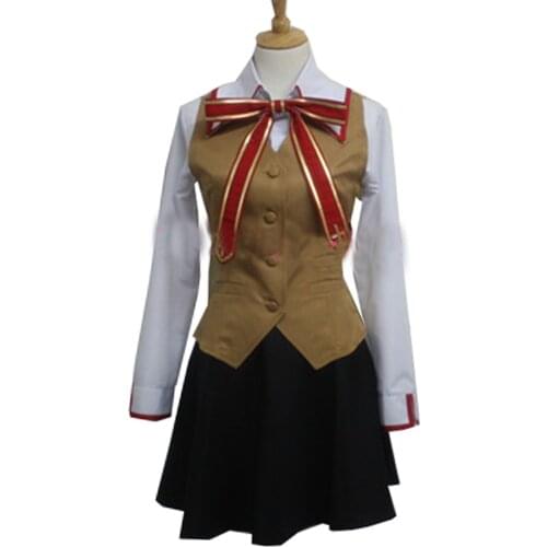 2019 Fate Stay Night Rin Tohsaka Grils' School Uniform Cosplay Costume Stage Performence Clothes