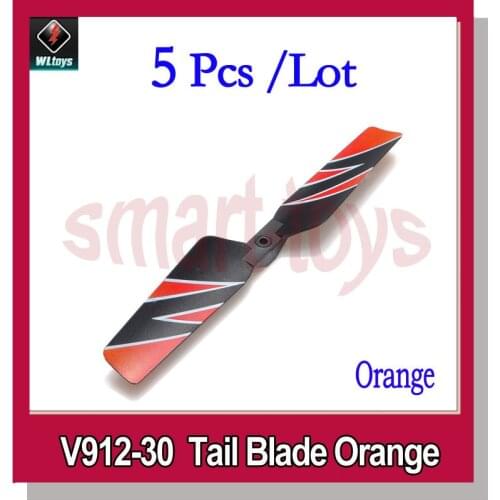 5Pcs V912-30 Tail Blade orange and green for WLtoys V912 4CH RC Helicopter Parts