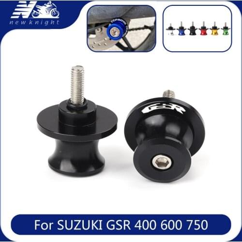 Motorcycle Accessories 8MM CNC Aluminum Swingarm Spool Slider Stand Screws For Suzuki GSR 400 600 750 GSR400 GSR600 GSR750