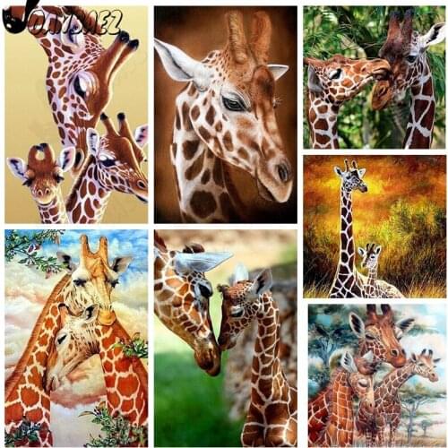 Giraffe Diamond Painting Animal 5D Diy Mosaic Kit Forest Diamond Embroidery Cross Stitch Handmade Inlaid Home Decor Gift