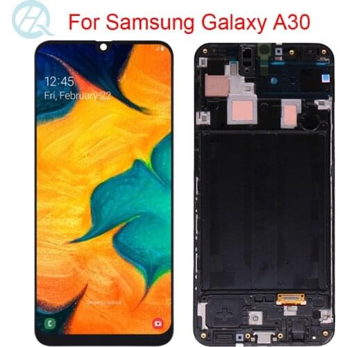 AMOLED Display For Samsung Galaxy A30 A305F LCD With Frame 6.4" SM-A305FN/DS A305F/DS A305 LCD Touch Screen Assembly