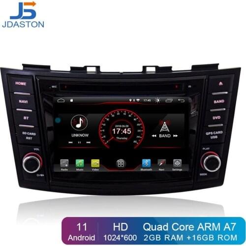 JDASTON Android 10.0 Car DVD Player For SUZUKI SWIFT 2011-2015 Multimedia GPS Navigation 2 Din Car Radio Stereo Autoaudio IPS