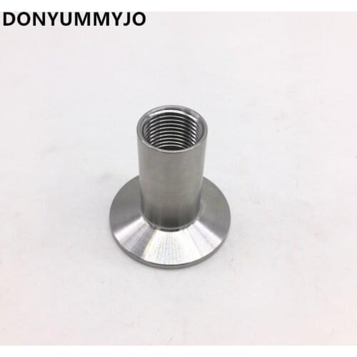 DONYUMMYJ 1/2'BSP Female x 50.5mm Ferrule OD 304 Stainless Steel Sanitary Weld Ferrule Connector Pipe Fitting Fit 1.5" Tri Clamp
