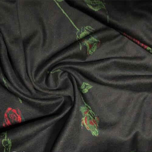 Elasticity Jacquard Dress Australian Velvet Fabric Custom Knitted Mink Velvet Cloth New Autumn Winter Wool Fabrics Per Meter