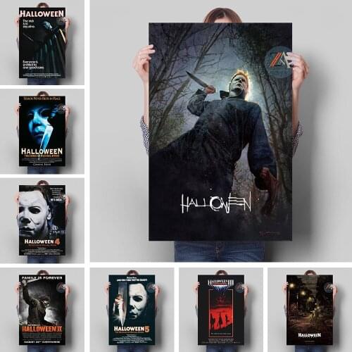 Halloween Michael Myers Classic Horror Movie Poster Picture Canvas Painting Printed Wall Art Mural For Modern Home Room Decor