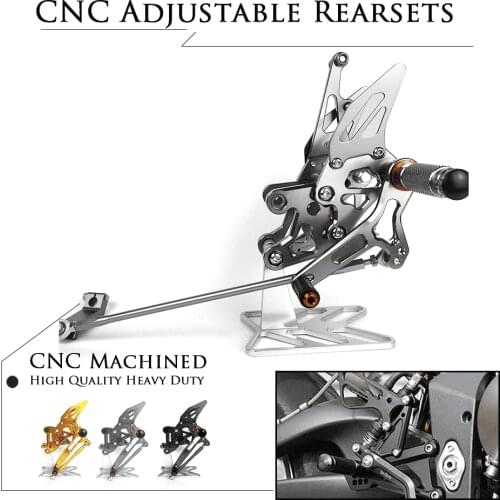 Motorcycle CNC Aluminum Footrest Rear Set Adjustable Rearset Foot Pegs for Yamaha FZ1 1000 Fazer FZ1S 2006-2013 FZ8 2010-2013