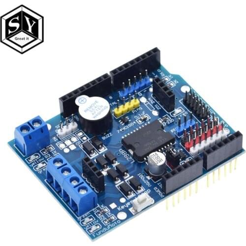 Great IT L298P PWM Speed Controller Dual High-Power H-bridge Driver Bluetooth Interface L298P Motor Shield Board for Arduino