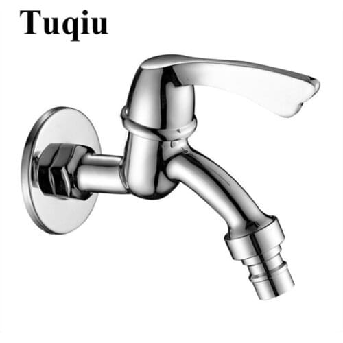 Brass chrome washing machine faucet garden & Bathroom Wall Mounted bibcock basin faucet