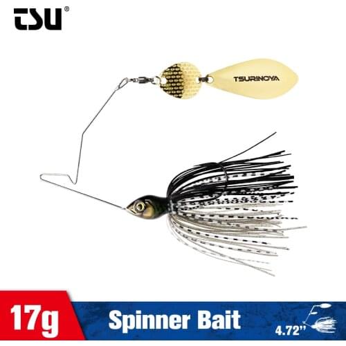 TSURINOYA Metal Spinner Bait Head Weight 11g Spoon Jig Fishing Lure Buzzbait Full Swimming Layer Blade Ice Winter Hard Baits