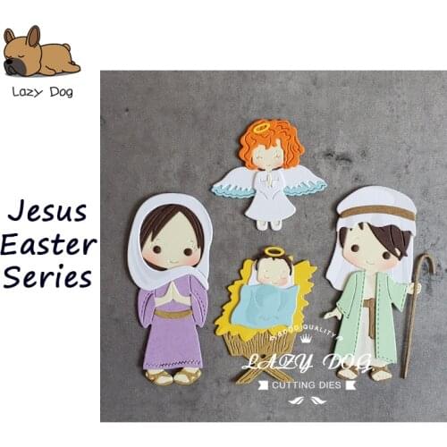 Jesus Easter Series Metal Cutting Dies Scrapbooking Stencil DIY Mold Knife Craft Embossing Die Cuts Card Making New Die For 2021