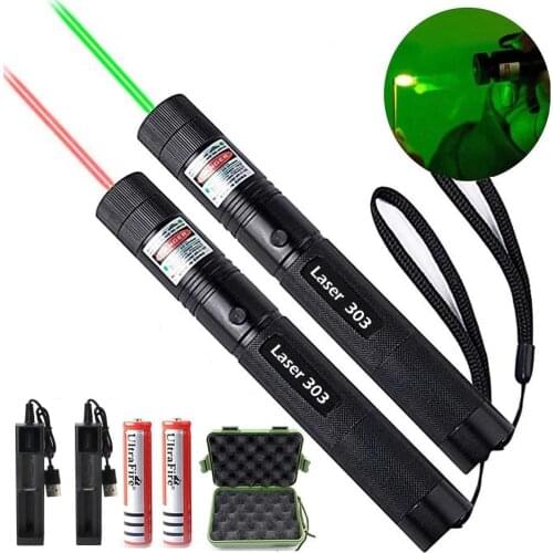 High Power green laser torch Focusable USB Green Laser pointer 10000m 5MW Adjustable burning firecrackers Focus Lazer Pen