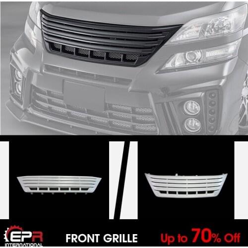 For 08-15 TOYOTA Vellfire 20 series AH20 AD Style FRP Unpainted front grill Bumper Racing Grille Exteiror Accessories